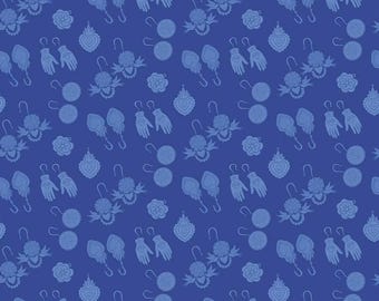 Eleanor Earrings Cobalt, 100% Cotton, C11713-COBALT