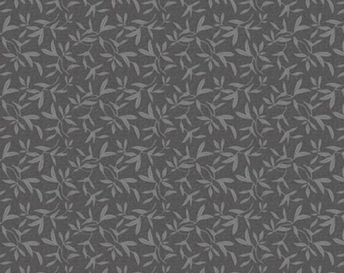 Whimsy II - Tossed Sprigs Dark Silver, 100% Cotton, WHM2 5686 DS