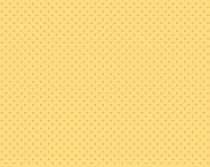 Picnic Florals - Dots Yellow by My Mind's Eye for Riley Blake Designs, 100% Cotton Fabric, C14615-Yellow