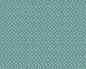 New Beginnings Posies Teal, 100% Cotton, C15755-TEAL