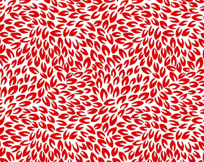 Red Rhapsody - Petal Party White/Red by Kanvas Studios for Benartex Designer Fabrics, 100% Cotton Fabric, 14073-19