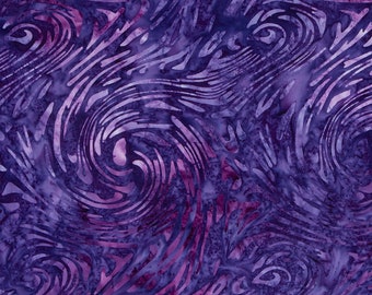 Plum - Expressions Batiks Tjaps Collection by Riley Blake Designs, 100% Cotton Fabric, BTPT1145