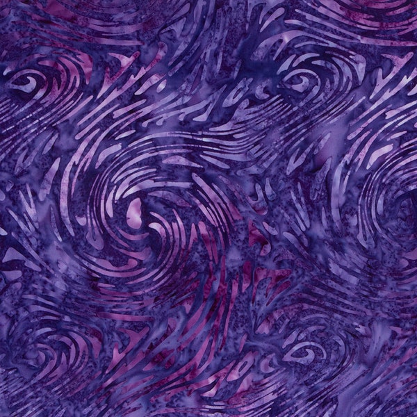 Plum - Expressions Batiks Tjaps Collection by Riley Blake Designs, 100% Cotton Fabric, BTPT1145