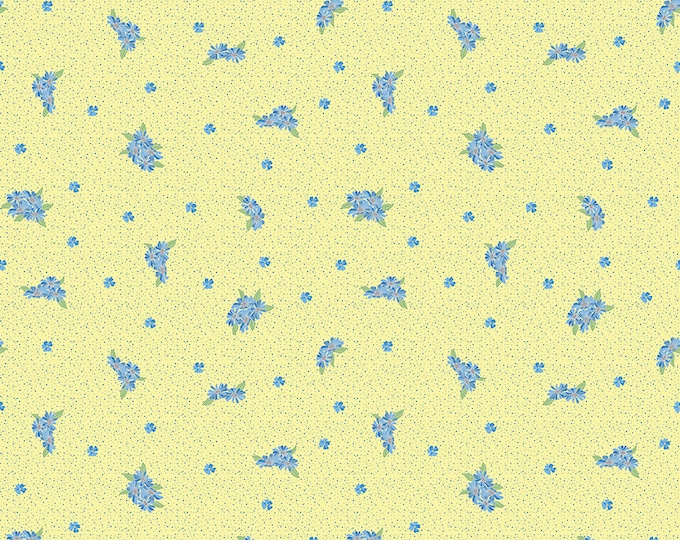 Sunny Skies Small Floral Sun by Jill Finley for Riley Blake Designs, 100% Cotton Fabric, C14636-Sun
