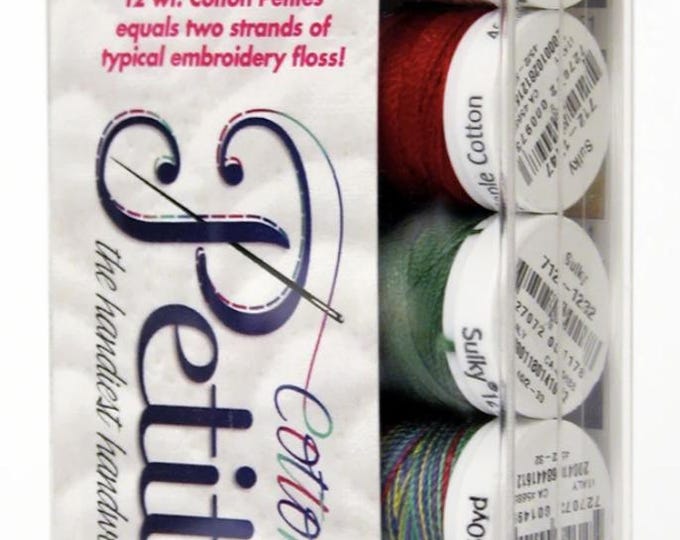 Sulky Petites Palettes, 12 wt Cotton Thread, 50 yds, Winter Sampler Collection, # 712-10