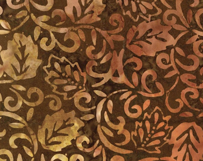 Oak Cocoa - Bali Palettes Harvest Collection by Benartex Studio, 100% Cotton Batik Fabric, 9213-78