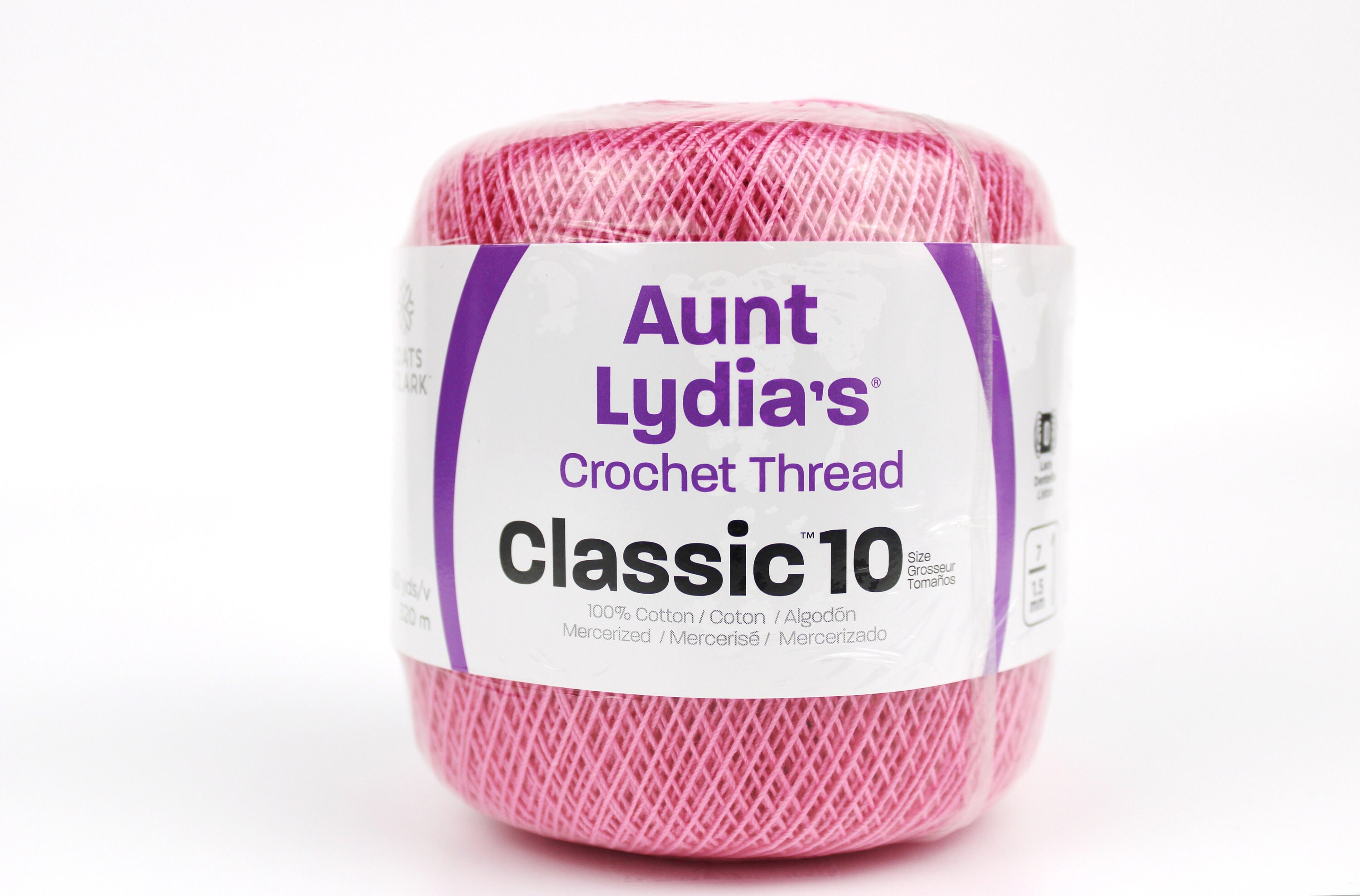 French Rose Aunt Lydia's Crochet Thread Classic 10, 350 yds, Art 154C493