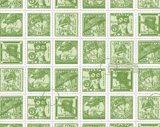 Sew Journal Fashion Post Green by J. Wecker Frisch for Riley Blake Designs, 100% Cotton Fabric, C13895-GREEN