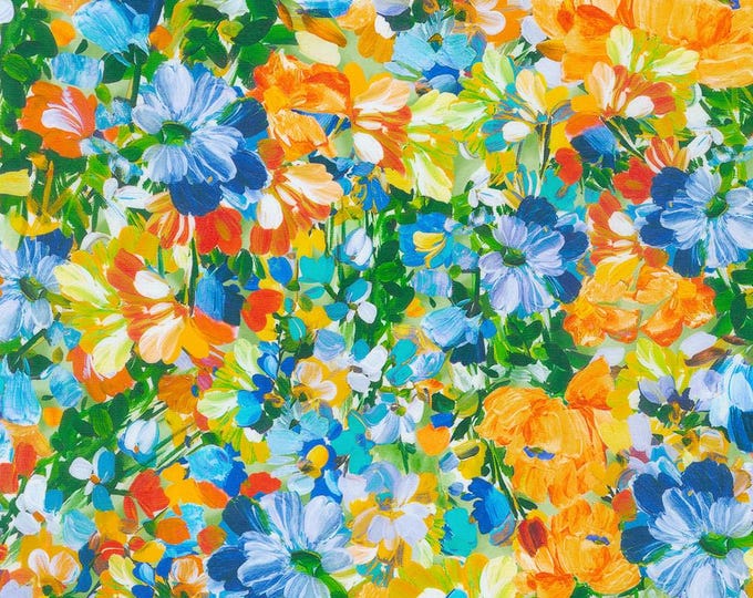 Painterly Petals - Meadow Nature, 100% Cotton, SRKD-22274-269
