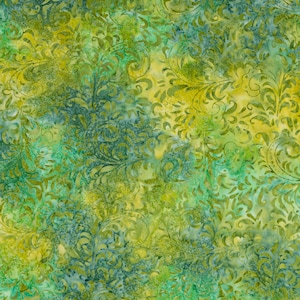 Meadow - Expressions Batiks Tjaps Collection by Riley Blake Designs, 100% Cotton Fabric, BTHH1063