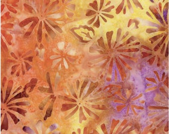 Gerber Dawn - Bali Palettes Harvest Collection by Benartex Studio, 100% Cotton Batik Fabric, 9212-26