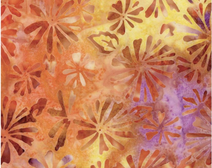 Gerber Dawn - Bali Palettes Harvest Collection by Benartex Studio, 100% Cotton Batik Fabric, 9212-26