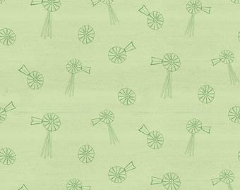 Spring Barn Quilts Windmills Green, C14333-GREEN