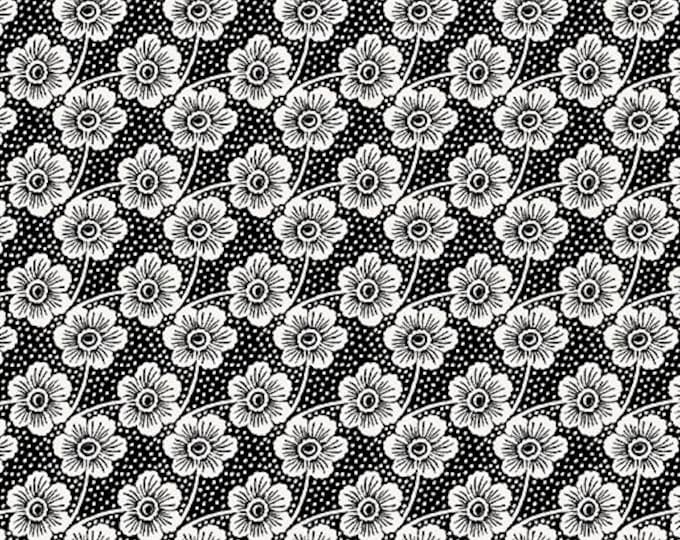Midnight Rhapsody - Buttercup Black/White by Kanvas Studios for Benartex Designer Fabrics, 100% Cotton Fabric, 14079-12