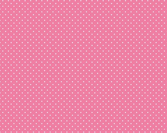 Swiss Dot Hot Pink, 100% Cotton, C670-HOT PINK