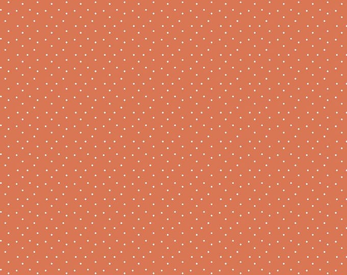 Happy at Home Dots Salmon by Tara Reed for Riley Blake Designs, 100% Fine Cotton, C13706-Salmon