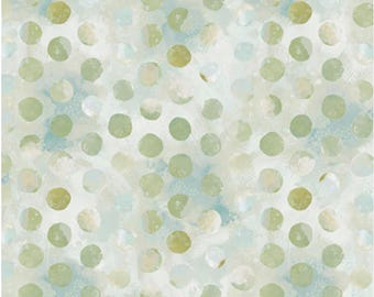 Nature Story - Collage Dot Light Blue Green, 100% Cotton, NSTO 5841 LBG
