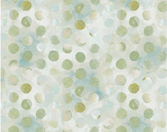Nature Story - Collage Dot Light Blue Green, 100% Cotton, NSTO 5841 LBG