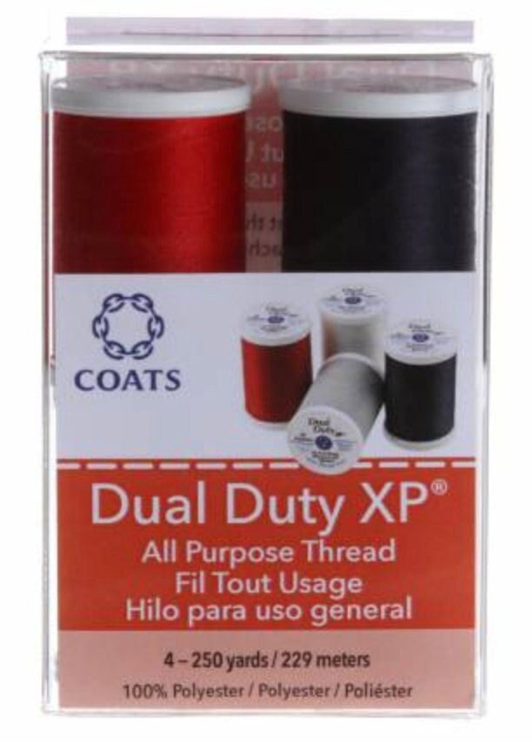 Coats & Clark Dual Duty XP Thread - Winter White, 250 Yards