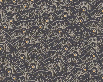 Origins Linear Allover Dark Gray by Jamie Kalvestran for P&B Textiles, 100% Premium Cotton Fabric, ORIG 5190 S