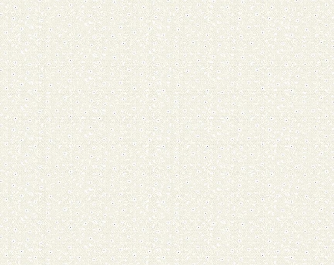 Floret Cream by Geri Robinson of Planted Seed Designs for Riley Blake Designs, 100% Fine Cotton, Tone-on-Tone Basics, C675-Cream