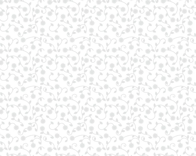 Sunny Skies Vines White by Jill Finley for Riley Blake Designs, 100% Cotton Fabric, C14635-White
