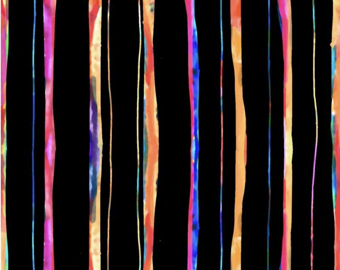 Jona's GardenRainbow Stripe by Jon Van Zyle for P&B Textiles, 100% Premium Cotton Fabric, JGAR 5391 K