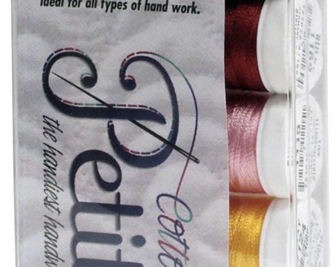 Sulky Petites Palettes, 12 wt Cotton Thread, 50 yds, Most Popular Colors Collection, # 712-01