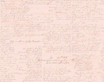 Between The Pages Manuscript Ballerina by Fran Gulick for Riley Blake Designs, 100% Cotton Fabric, C15372-BALLERINA