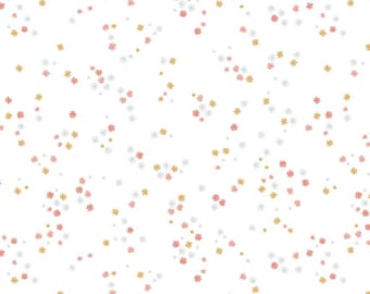 Between The Pages Flowers White by Fran Gulick for Riley Blake Designs, 100% Cotton Fabric, C15376-WHITE