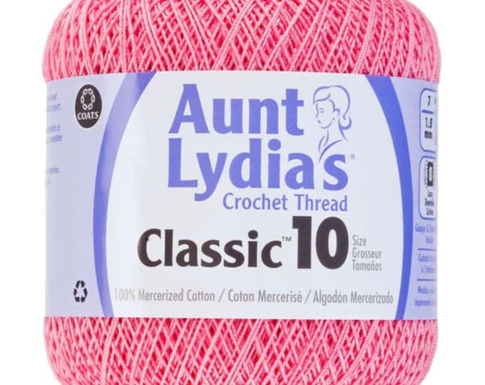 French Rose - Aunt Lydia's Crochet Thread Classic 10, 350 yds, Art 154C-493