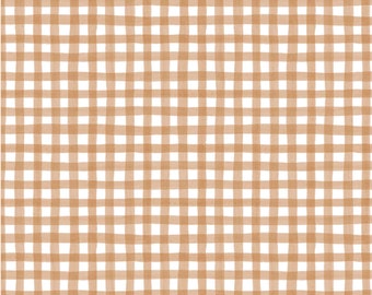 Homemade Happiness - Checks Natural/Ecru by Silvia Vassileva for P&B Textiles, 100% Premium Cotton Fabric, HHAP-4806-NE