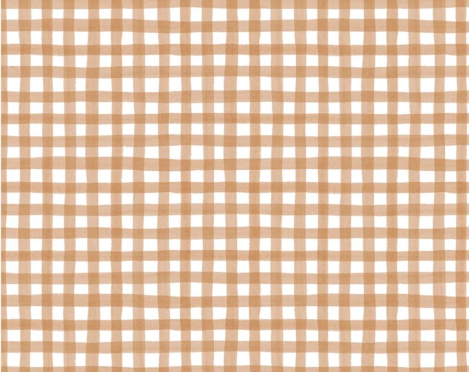 Homemade Happiness - Checks Natural/Ecru by Silvia Vassileva for P&B Textiles, 100% Premium Cotton Fabric, HHAP-4806-NE