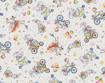 Whiskerville Bike Toss Ecru, 100% Cotton, WSKR 5750 E