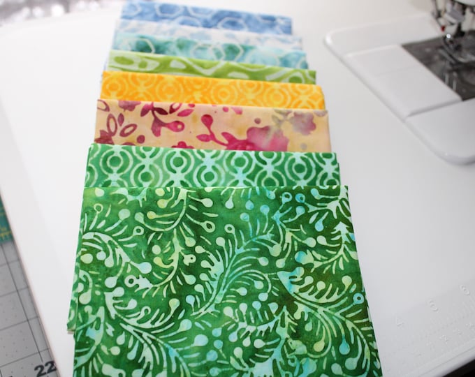 Expressions Batiks 8-Piece Curated Bundle, Riley Blake Designs, 100% Cotton, FQ-BT23200-8