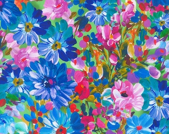 Painterly Petals - Meadow Park, 100% Cotton, SRKD-22272-269