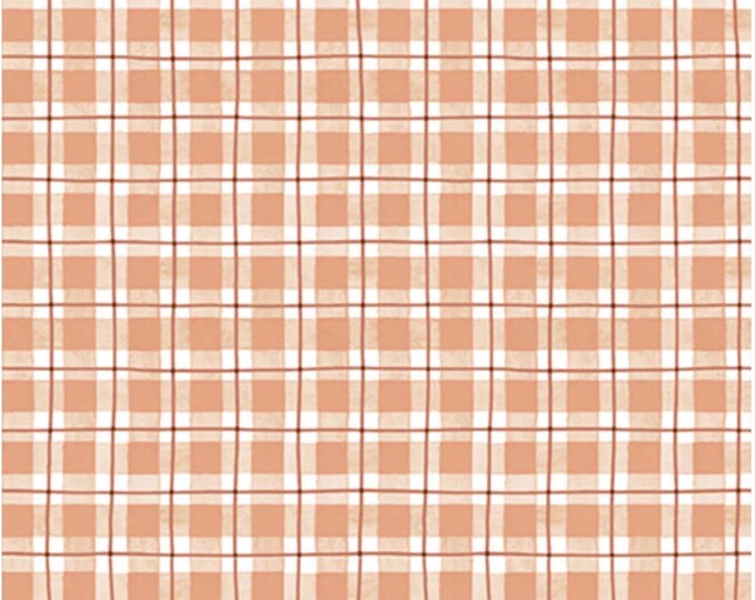 Bountiful - Pumpkin Plaid Orange, 100% Cotton, BOUN 5885 O