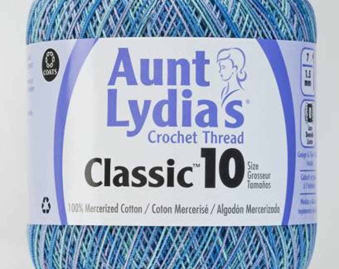 Ocean - Aunt Lydia's Crochet Thread Classic 10, 350 yds, Art 154C-995