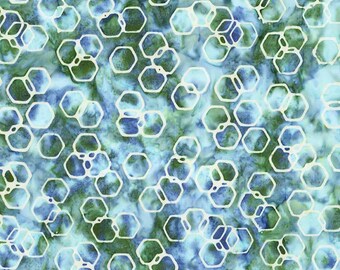 Denim Bijou - Expressions Batiks Watercolor Daisies by Riley Blake Designs, 100% Cotton Fabric, BT23243-305