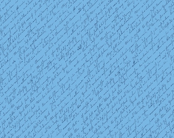 Sunny Skies Script Blue by Jill Finley for Riley Blake Designs, 100% Cotton Fabric, C14632-Blue