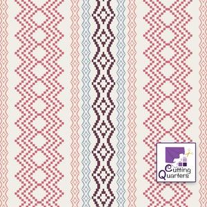 SALE - Rosewood Fusion - Pathways Rosewood by Pat Bravo for Art Gallery Fabrics, 100% Premium Cotton Fabric