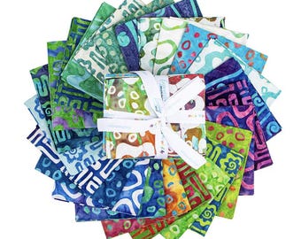 Expressions Batiks Bold in Bloom 24-Piece Fat Quarter Bundle, FQ-23517-24
