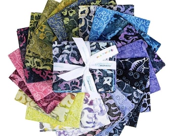 Batiks Radiant Flourish 22-Piece Fat Quarter Bundle, FQ-23385-22