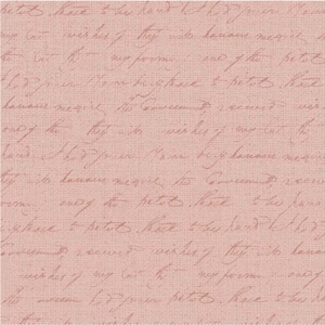 Petal Bouquet Script Pink, 100% Cotton, PBOU-4965 P