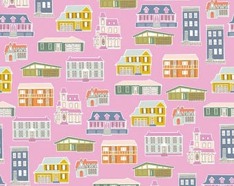 Community Houses Orchid, 100% Cotton, C11101-ORCHID