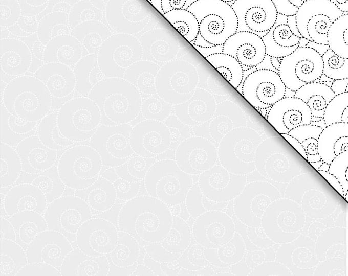 Ramblings 10 Swirled Shells White, 100% Cotton, RA10 764W