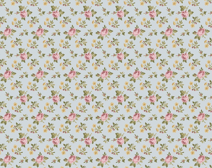 Midnight Garden - Rose Ditsy Mist by Gerri Robinson for by Riley Blake Designs, 100% Fine Cotton Fabric, C12544-Mist