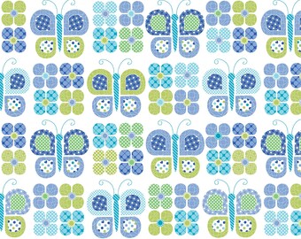Daisy Up Turquoise/Multi, 100% Cotton, 13343-81