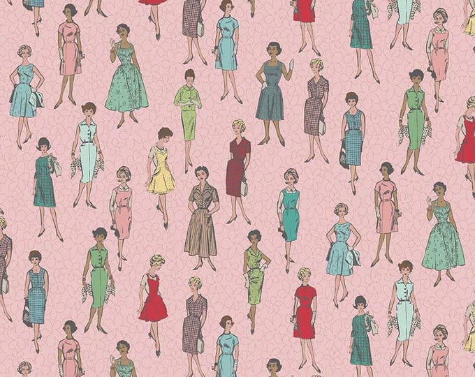 Stitch Vintage Ladies Frosting by J. Lori Holt for Riley Blake Designs, 100% Cotton Fabric, C10936-FROSTING