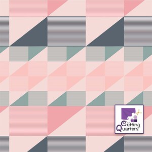 SALE - Bachelorette Fusion - Trekants Rows Bachelorette by Pat Bravo for Art Gallery Fabrics, 100% Premium Cotton Fabric